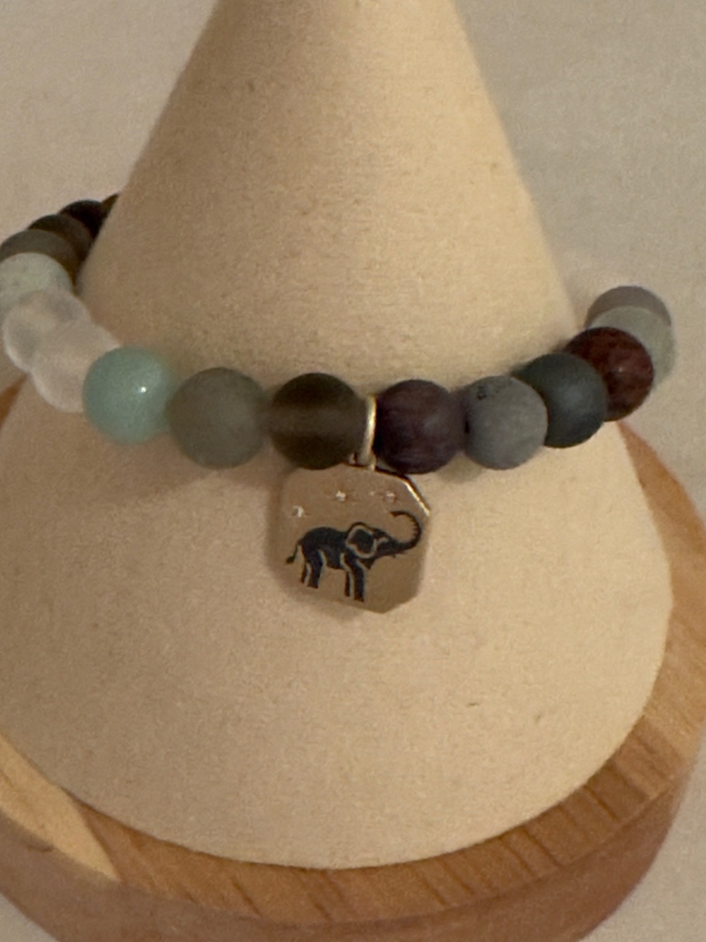 Elephant Charm Beaded Bracelet - Multicolor